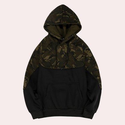 Antonis - Trendy Casual Men's Hoodie with Stylish Camouflage Pattern