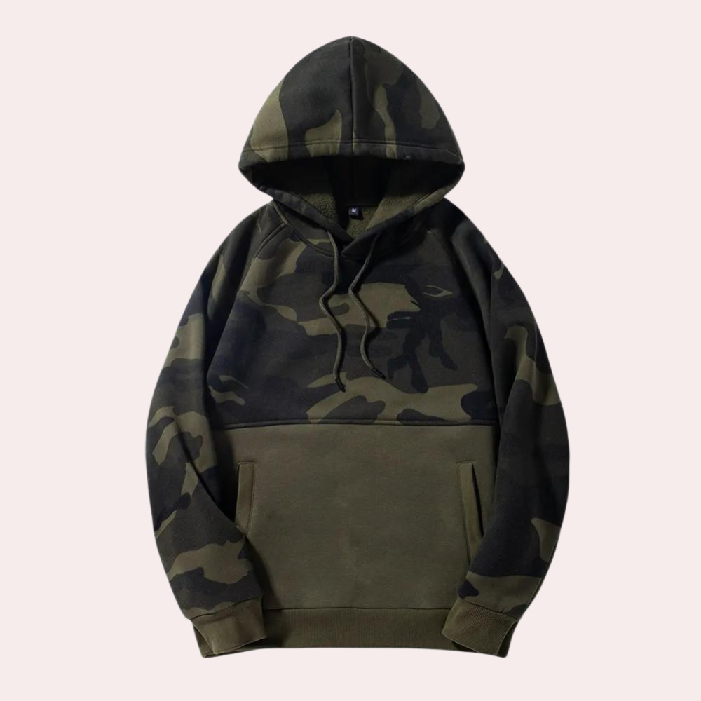 Costas - Casual Camouflage Hoodie for a Relaxed Look in Men