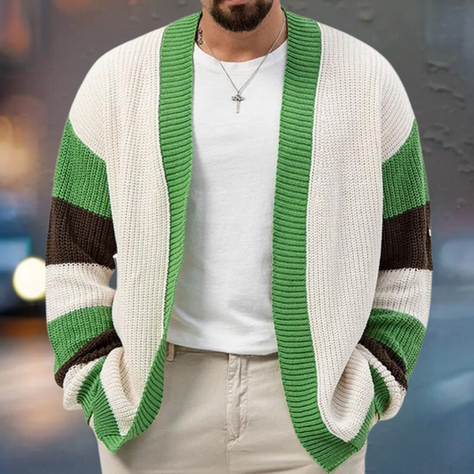 Damianos - Elegant Knitted Men's Sweater with Trendy Colourways