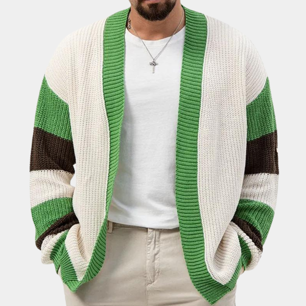Damianos - Elegant Knitted Men's Sweater with Trendy Colourways