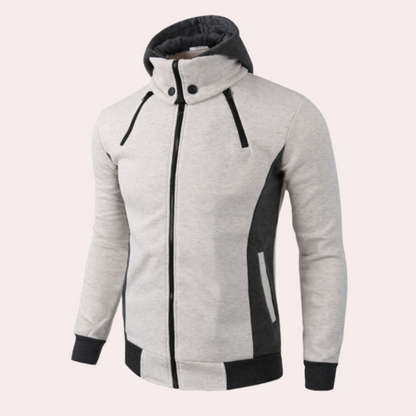Gaspar - Stylish Men's Sporty Hoodie with Zipper