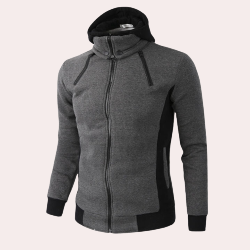 Gaspar - Stylish Men's Sporty Hoodie with Zipper