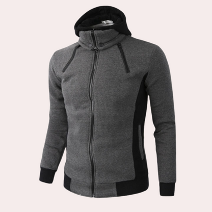 Gaspar - Stylish Men's Sporty Hoodie with Zipper