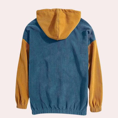 Janos - Trendy Corduroy Hoodie for the Fashion-conscious Man