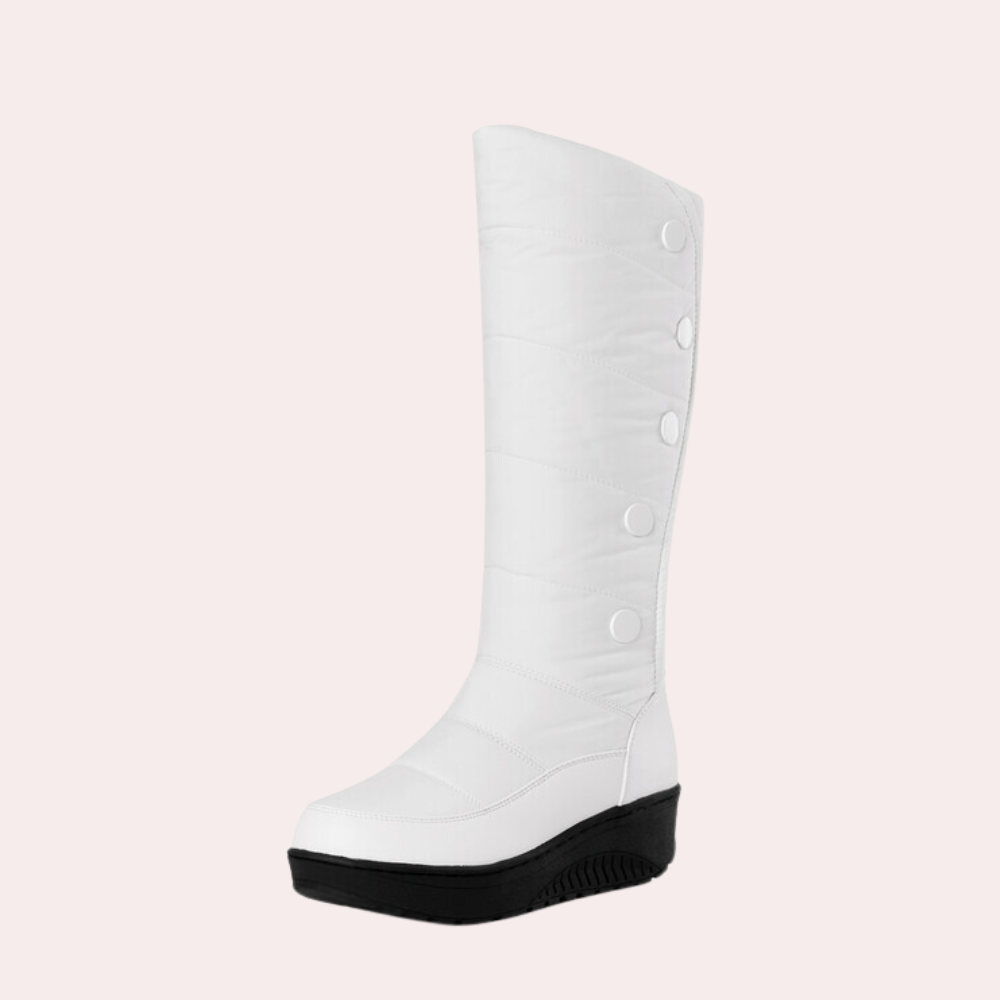 Maja - Stylish High Calf Snow Boots for Women