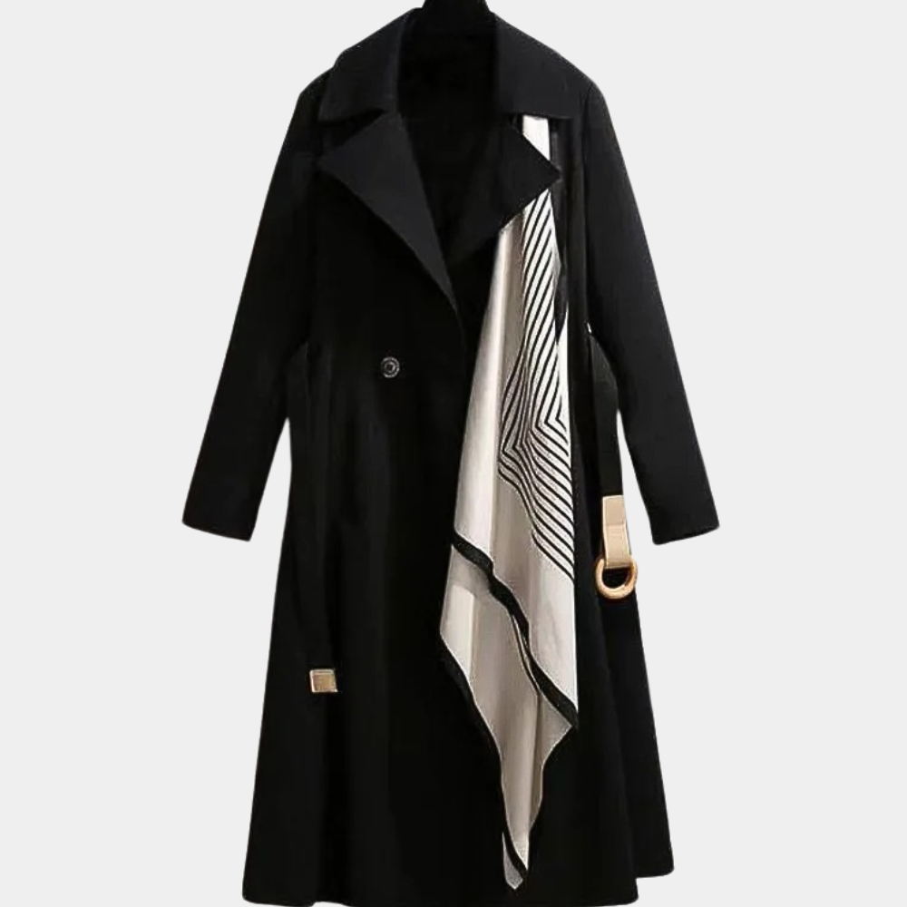 Aurembiaix - Stylish luxury trench coat for women with a refined belt