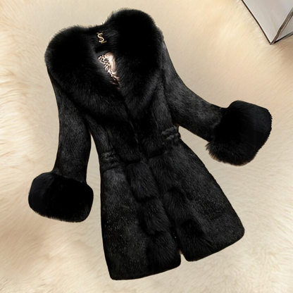 GIUSEPPINA - Luxury Fluffy Women's Coat for a Sophisticated Look