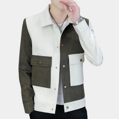 FRED - Stylish Men's Jacket with Chic Colour Contrast
