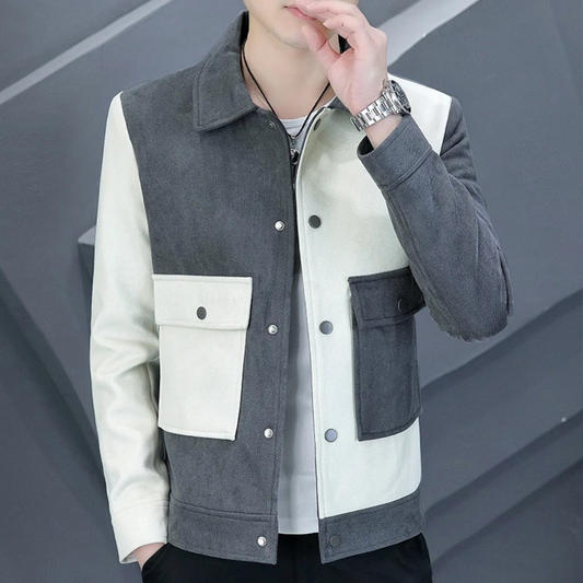 FRED - Stylish Men's Jacket with Chic Colour Contrast