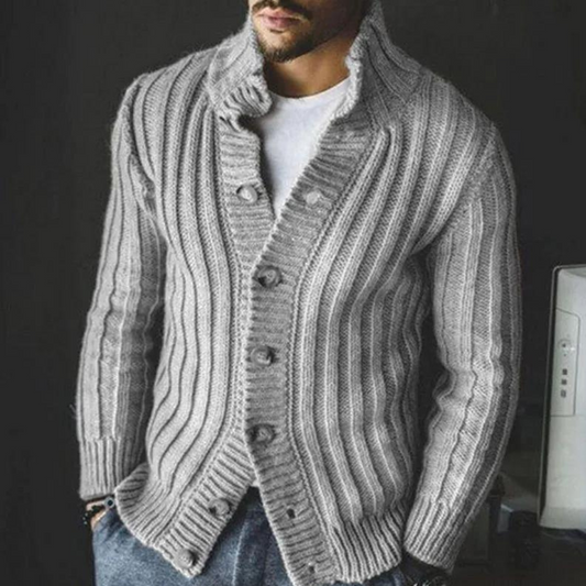 ETHAN - Tough Knitted Winter Cardigan for Men