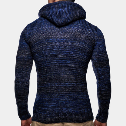 Stylish Men's Hooded Sweater - BRUCE for Comfort and Functionality
