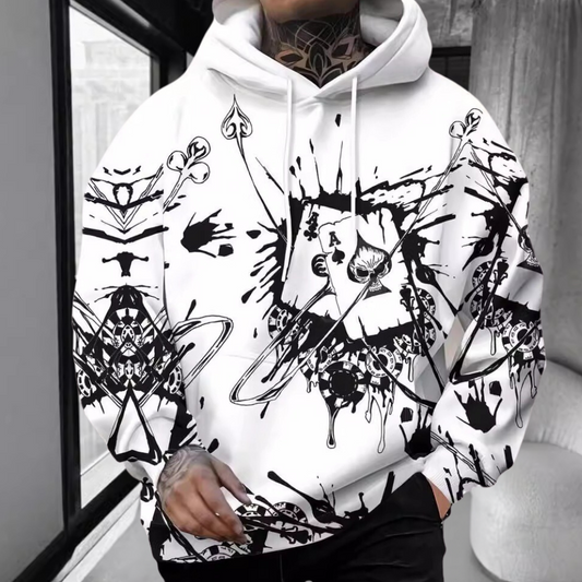 Stylish DALE Hoodie with Unique Prints for Men
