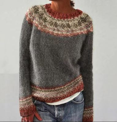 Ferna - Charming vintage winter jumper for a cosy look