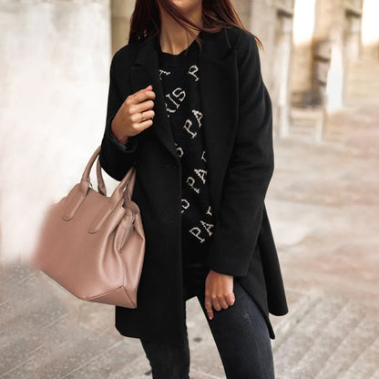 CHARLOTTE - Elegant long winter coat for women