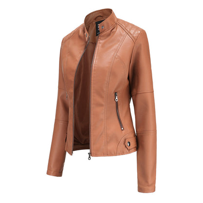 MILENA - Chic leather jacket for a fashionable look