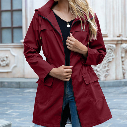 Camila - Elegant zip-up trench coat for women