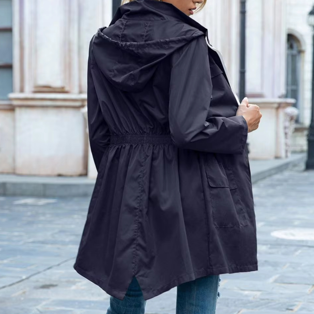 Camila - Elegant zip-up trench coat for women