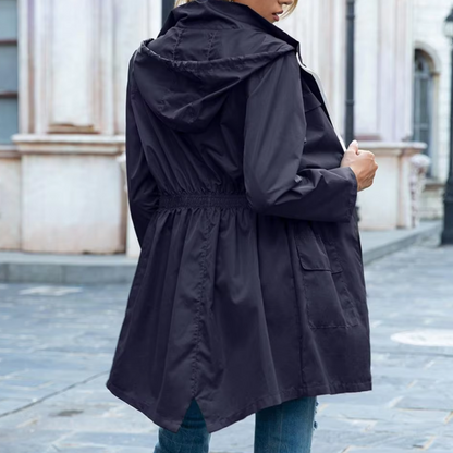 Camila - Elegant zip-up trench coat for women