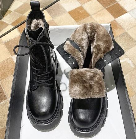 Sadie - Stylish zip-up snow boots for women