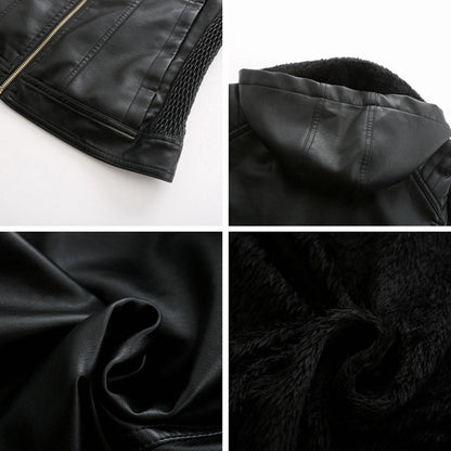 MIRJETE - Elegant leather jacket for a trendy look