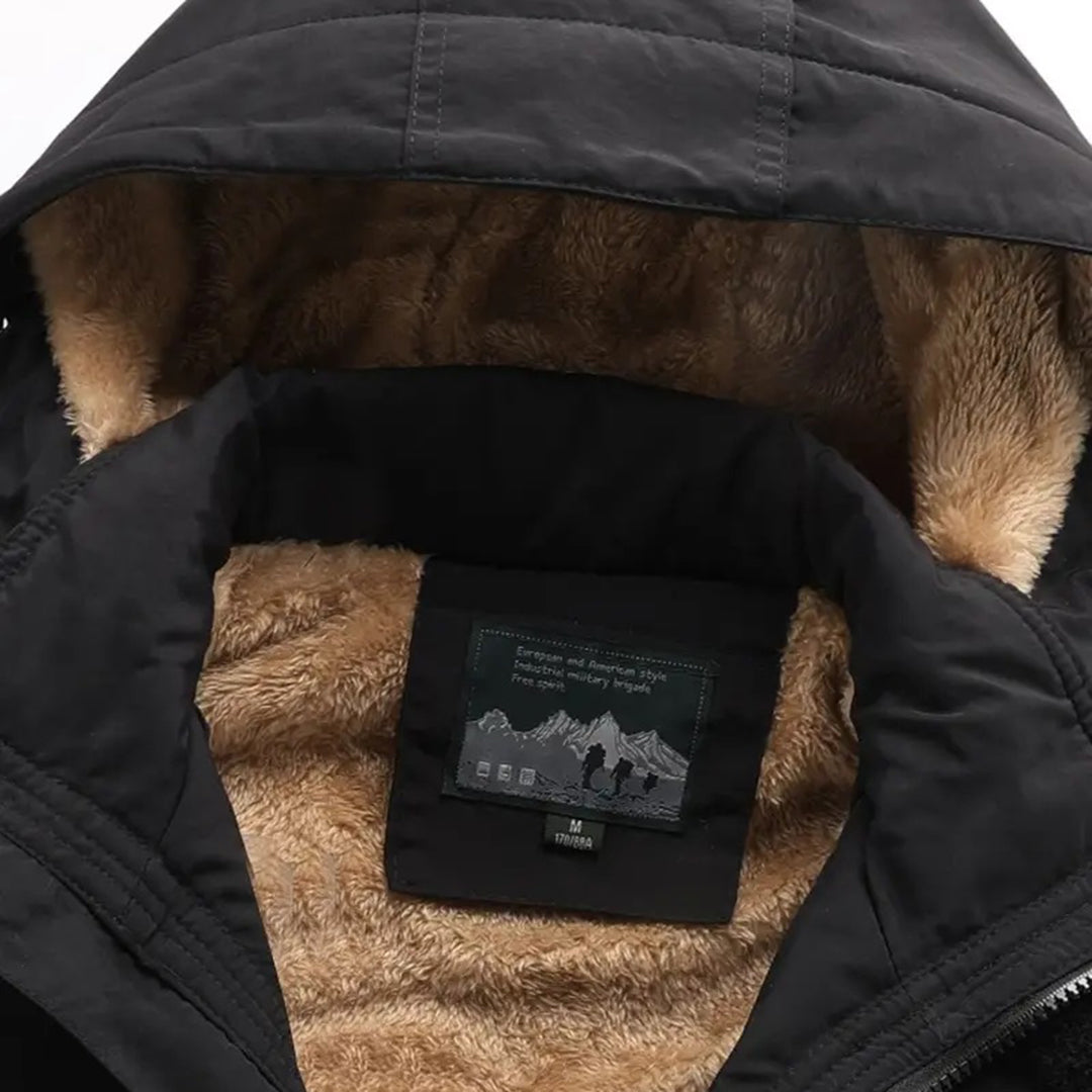 Stylish Men's Winter Coat with Removable Hood - FRANCIS