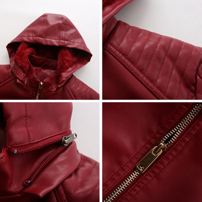 MIRJETE - Elegant leather jacket for a trendy look