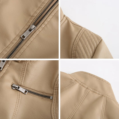 MARIJA - Elegant leather jacket for a timeless look