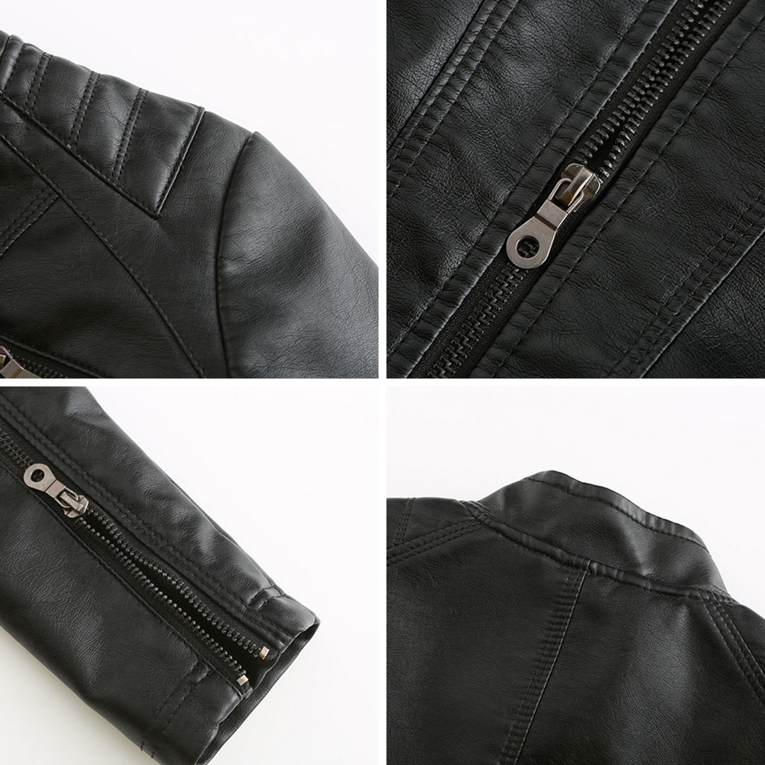 ANDRIJANA - Elegant leather jacket for a chic look