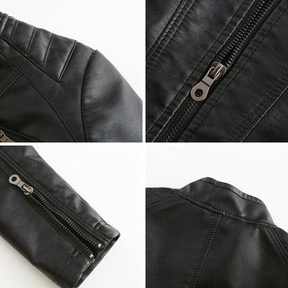 ANDRIJANA - Elegant leather jacket for a chic look