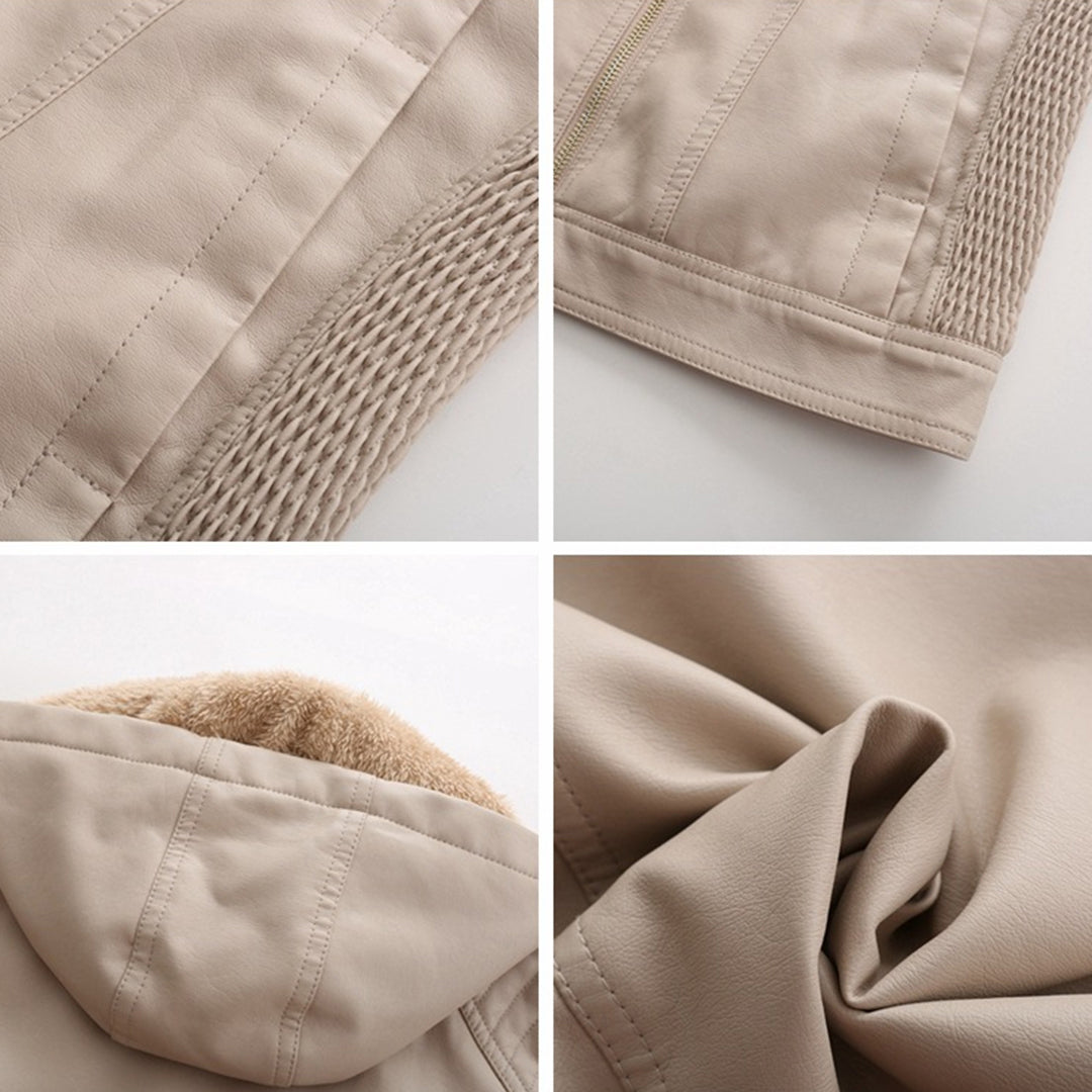 MIRJETE - Elegant leather jacket for a trendy look
