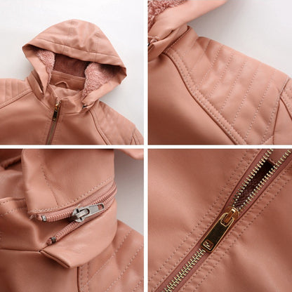 MIRJETE - Elegant leather jacket for a trendy look
