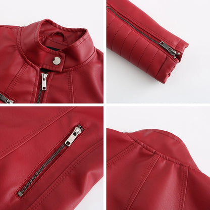 MARIJA - Elegant leather jacket for a timeless look
