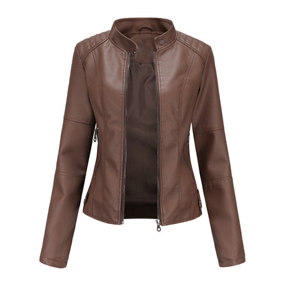 MILENA - Chic leather jacket for a fashionable look