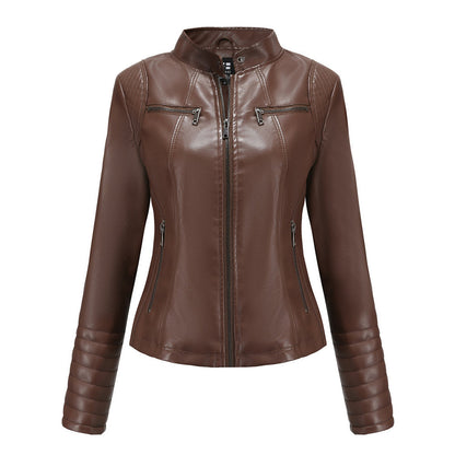 MARIJA - Elegant leather jacket for a timeless look