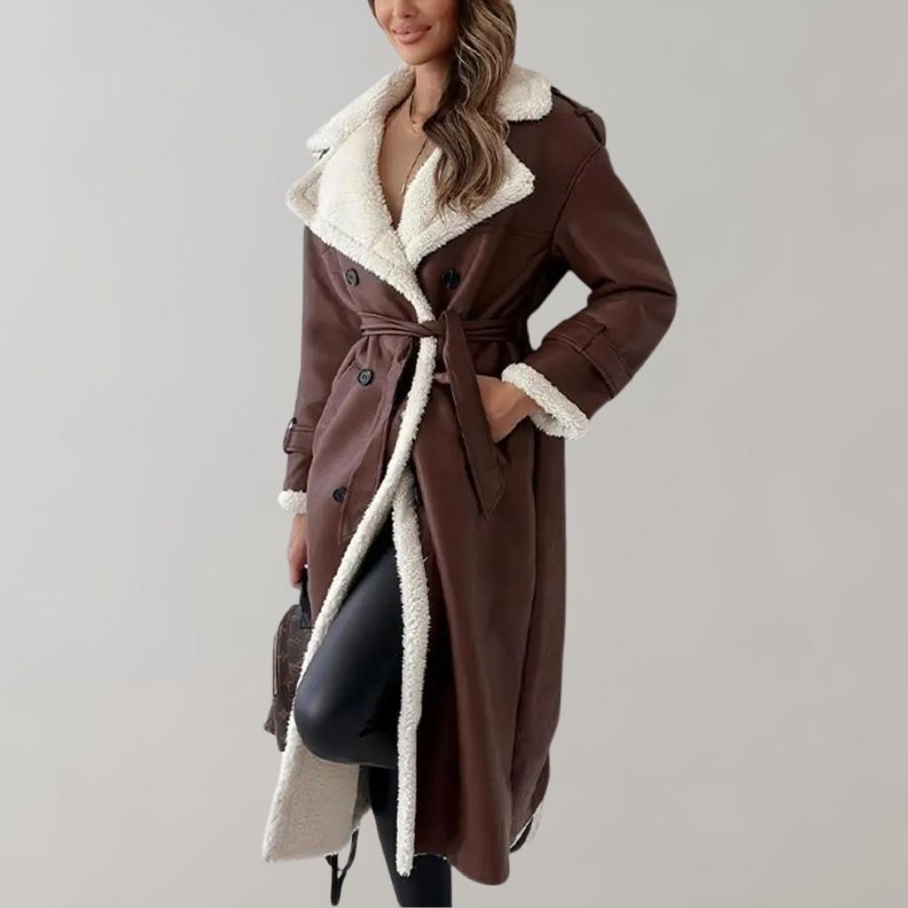 Cornelis - Elegant Long Winter Coat for Ladies
