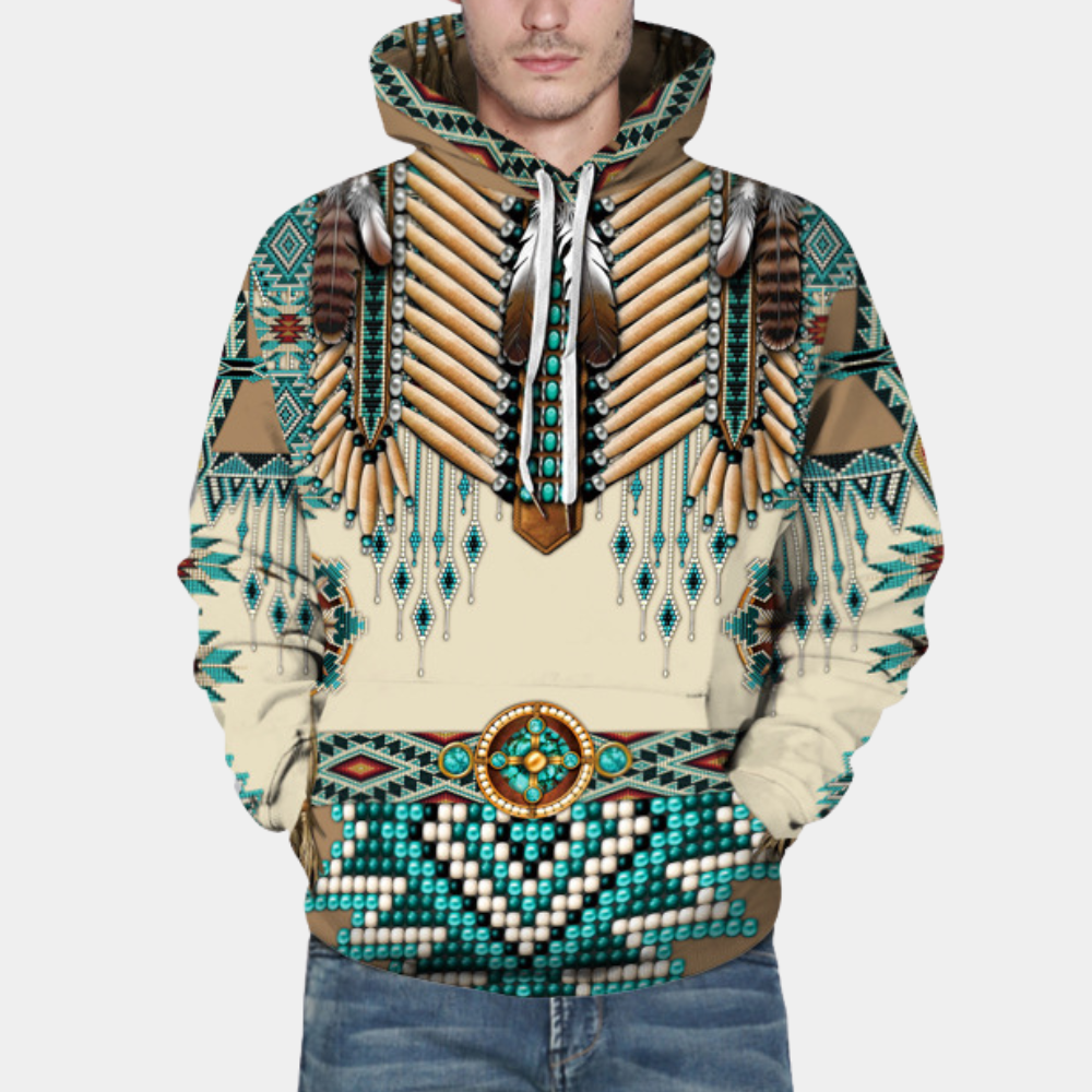 ALVARO - Great Comfortable Printed Hoodie for Men