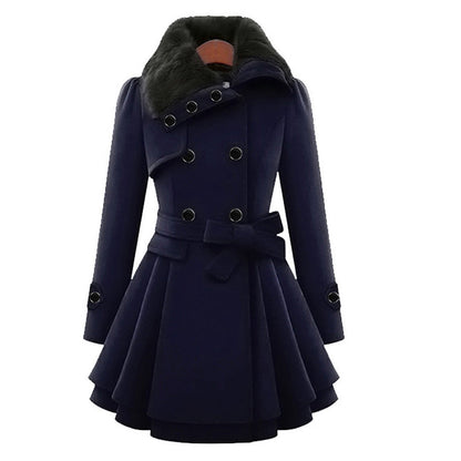 Eliza - Stylish and luxurious long winter coat for women