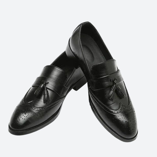 Elegant Orthopaedic Men's Shoes with Stylish Tassels - Frane
