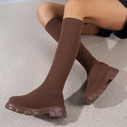 Matilda - Trendy and Comfortable Ankle High Stretch Sock Boots