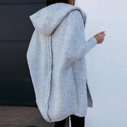 LARISA - Great knit hoodie for a warm look