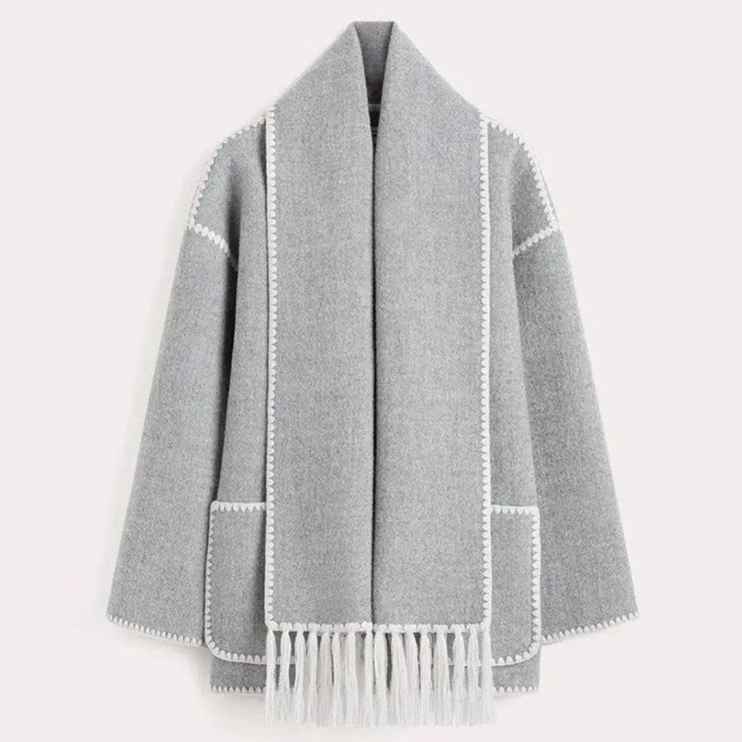LATRICE - Stylish winter coat including matching scarf