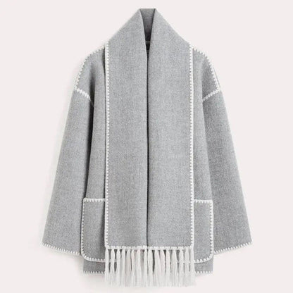 LATRICE - Stylish winter coat including matching scarf