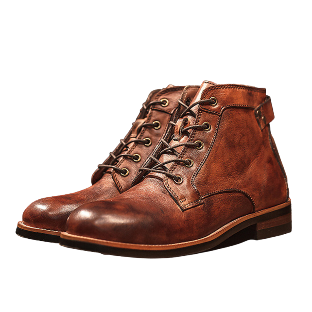 Elegant leather men's boots from Realm