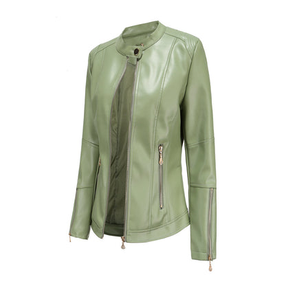 FRANICA - Elegant leather jacket for a timeless look