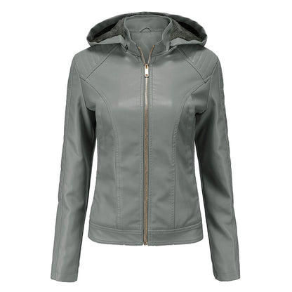 MIRJETE - Elegant leather jacket for a trendy look