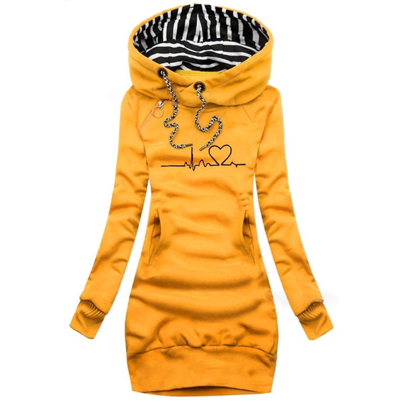 Gayle - Stylish Hoodie Dress for a Fashionable Look