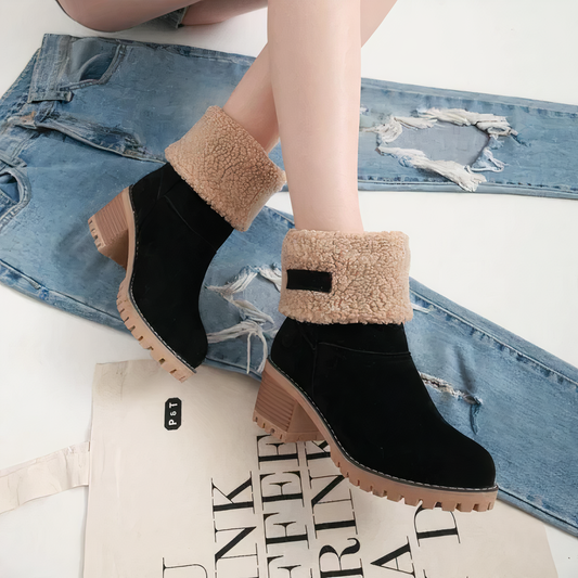 Stylish boots with square heel - Haven