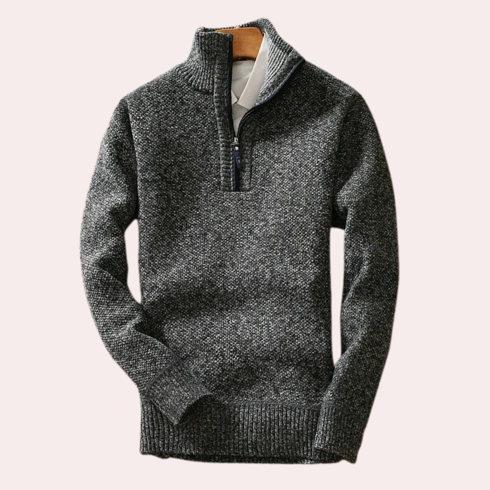 BRICE - Stylish and Comfortable Neck Zip Sweater for the Modern Man