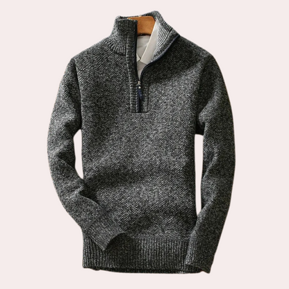 BRICE - Stylish and Comfortable Neck Zip Sweater for the Modern Man