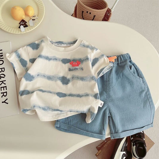 Tie dye tshirt and shorts set